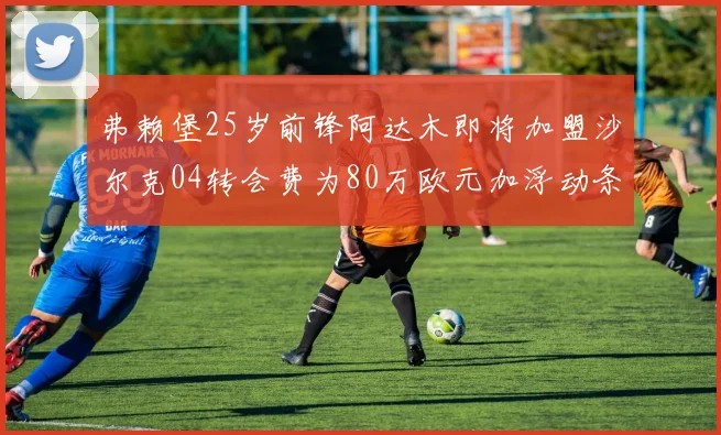弗赖堡25岁前锋阿达木即将加盟沙尔克04转会费为80万欧元加浮动条件